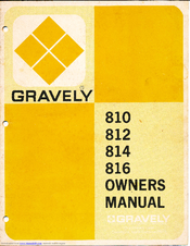 Gravely 816 Owner's Manual
