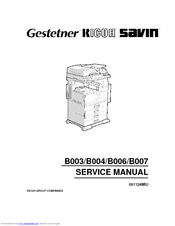 Gestetner 4502 Service Manual
