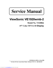 ViewSonic VE1920wmb-2 Service Manual