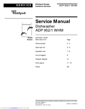 Whirlpool ADP 952 WHM Service Manual