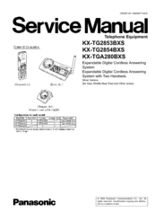 Panasonic KX-TG2853BXS Service Manual