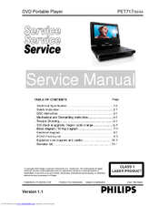 Philips PET717/94 Service Manual
