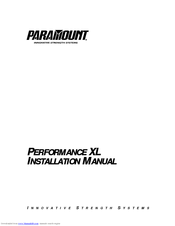 Paramount Fitness Performance XL Installation Manual
