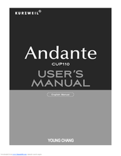 Kurzweil Andante CUP110 User Manual
