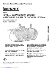 Craftsman 139.53930DM Owner's Manual