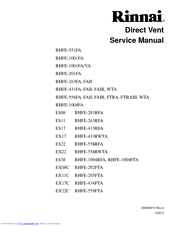 Rinnai RHFE-1004FA Service Manual