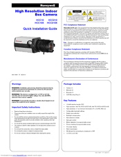 Honeywell HCC210X Quick Installation Manual