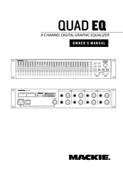 Mackie QUAD EQ Owner's Manual