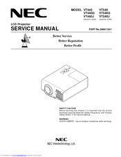 NEC MultiSync VT440 Service Manual