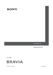 Sony Bravia KLV-20S400A Operating Instructions Manual