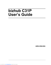 Konica Minolta bizhub C31P User Manual