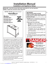 Heat & Glo ESCAPE-I35-F Installation Manual