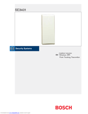 Bosch SE3401 Installation Instructions Manual
