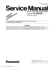 Panasonic Viera TC-50PS24 Service Manual