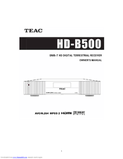 Teac HD-B500 Owner's Manual