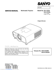 Sanyo PLC-XT35 Service Manual