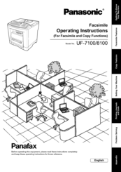Panasonic Panafax UF-7100 Operating Instructions Manual
