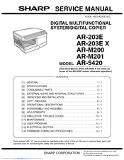 Sharp AR-M200 Service Manual