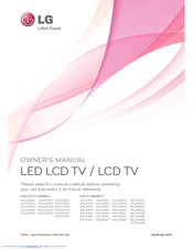 LG 37LD452B Owner's Manual