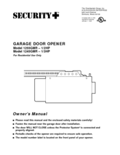 Chamberlain Security+ 1255GMR-1/2HP Owner's Manual