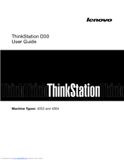 Lenovo ThinkStation D30 User Manual