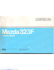 Mazda 323F Owner's Manual