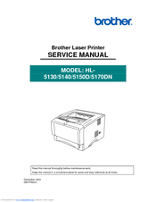 Brother HL-5130 Service Manual
