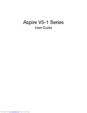 Acer Aspire V5-1 Series User Manual