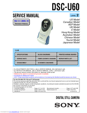Sony Cyber-shot DSC-U60 Service Manual
