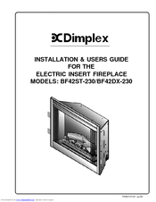 Dimplex BF42DX-230 Installation & User Manual