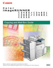 Canon imageRUNNER C3480i Manual