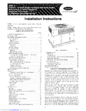 Carrier COMFORT 50EZ-A Installation Instructions Manual
