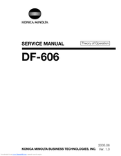 Konica Minolta DF-606 Service Manual