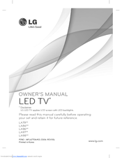 LG 55LA8600-TA Owner's Manual
