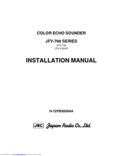 JRC JFV-700 Series Installation Manual