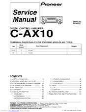 Pioneer C-AX10 Service Manual