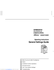 Ricoh Aficio 1224C Operating Instructions Manual
