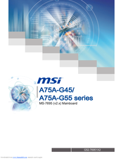 MSI A75A-G45 series User Manual