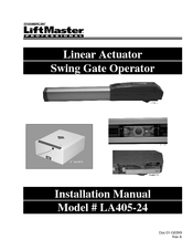 Chamberlain Liftmaster LA405-24 Installation Manual