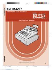 Sharp ER-A420 Instruction Manual