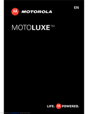 Motorola MOTOLUXE User Manual