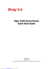 Draytek Vigor3100V Quick Start Manual