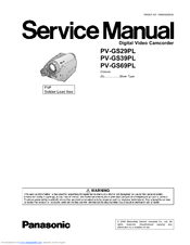 Panasonic PV-GS39PL Service Manual