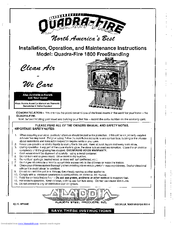 Quadra-Fire 18000 FreeStanding Installation & Operation Manual
