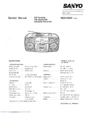 Sanyo MCH- S970F Service Manual