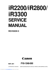 Canon iR2200 Series Service Manual