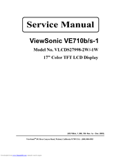 ViewSonic VE710b-1 Service Manual