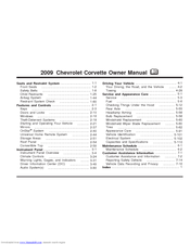 Chevrolet 2009 Corvette Owner's Manual