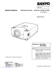 Sanyo PLV-80 Series Service Manual