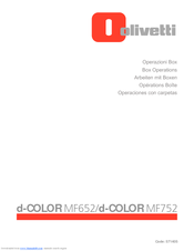 Olivetti d-COLOR MF652 Operation Manual